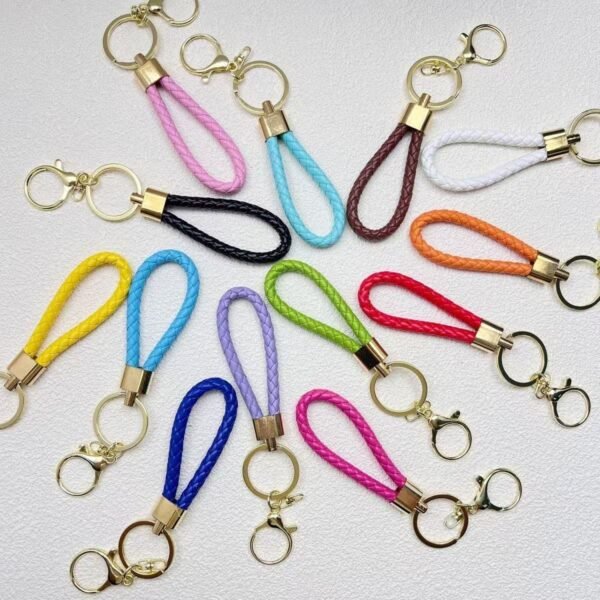 Tool- Colorful Braided Keychains - 10 PCS