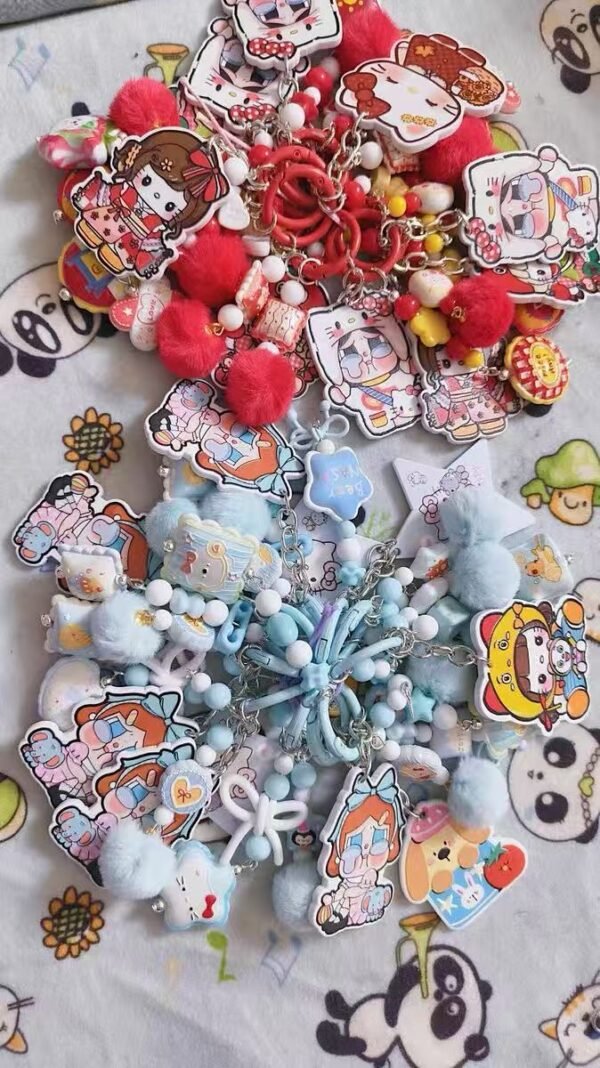 Handmake Cartoon IP Tag Keychain Lucky Game