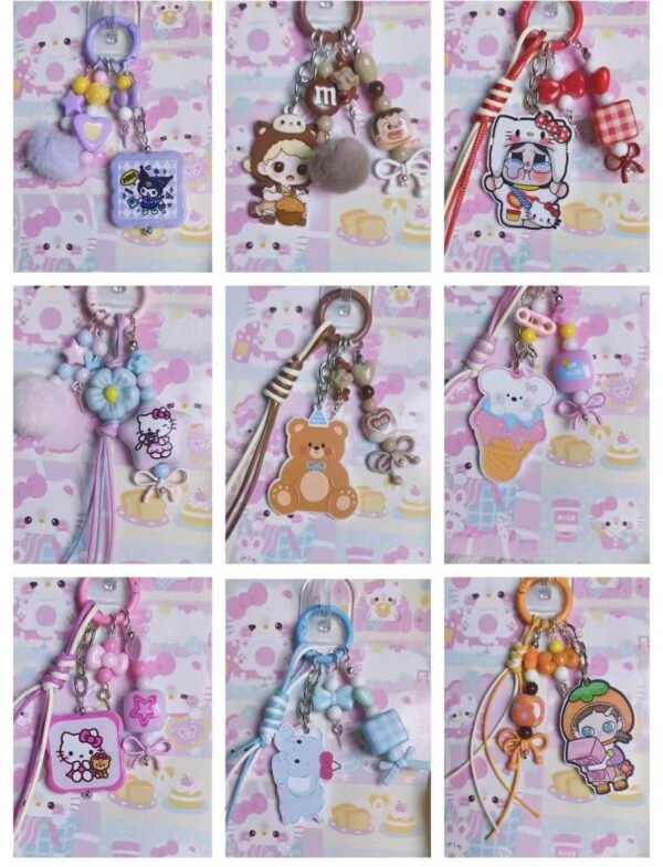 Handmake Cartoon IP Tag Keychain Lucky Game