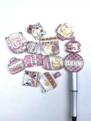 Designer Beads Pink GG for DIY Pens and Keychain