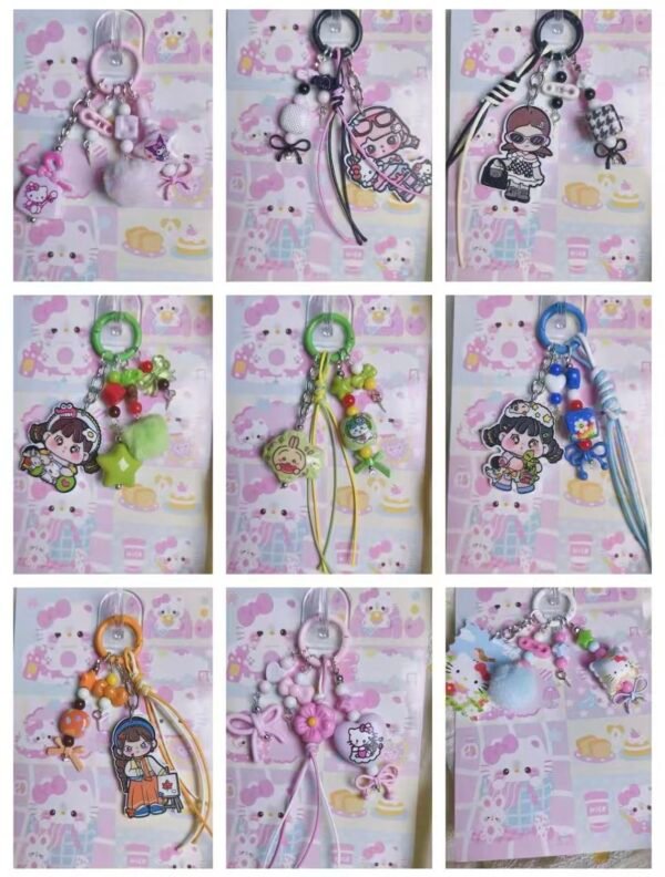 Handmake Cartoon IP Tag Keychain Lucky Game