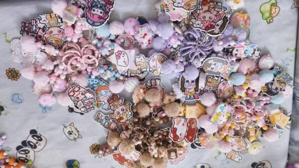 Handmake Cartoon IP Tag Keychain Lucky Game