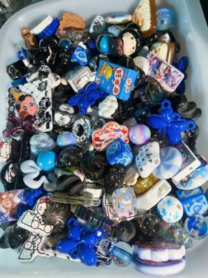Blue & Black Mixed Beads