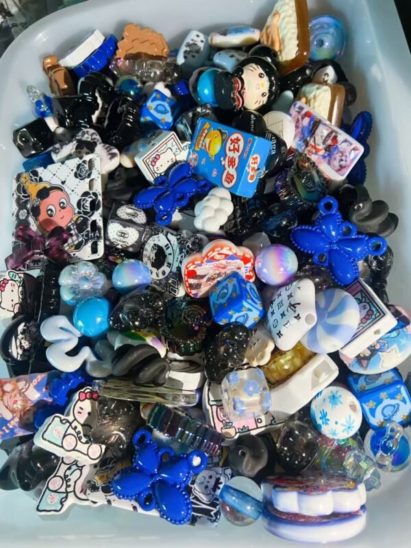 Blue & Black Mixed Beads
