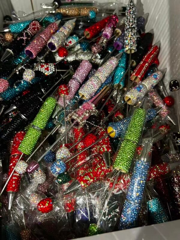 Rhinestones DIY Pens - Can DIY Beadable Pens- 5 PCS