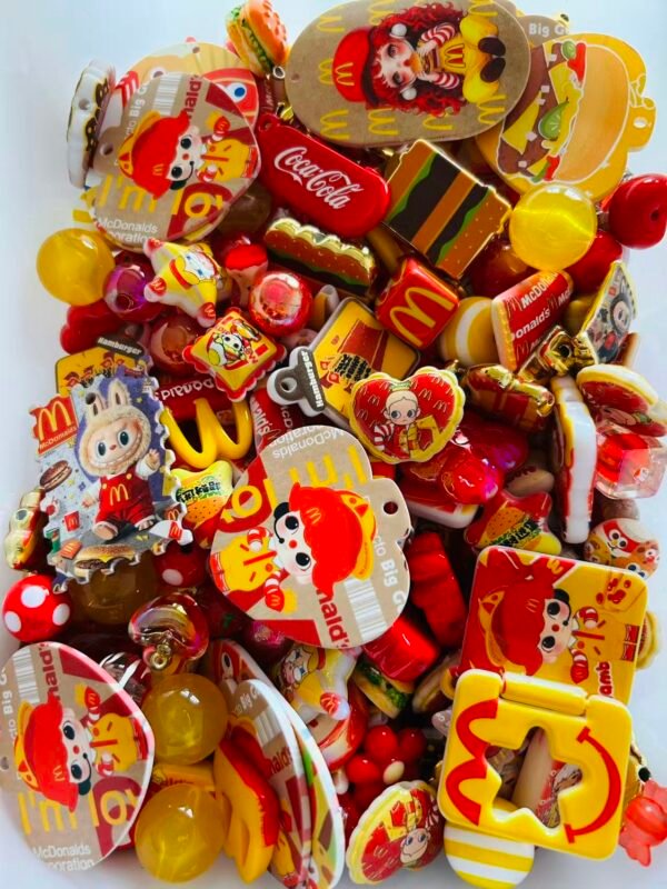 Yellow and Red McDonald’s-Themed Mixed Beads
