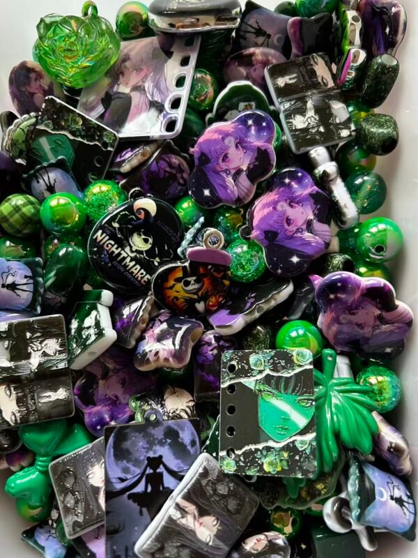 Green & Purple Horror Series Mixed Beads