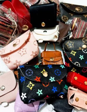 Mini Bags--Can DIY Keychain( some with keychain, some not)---10 bags