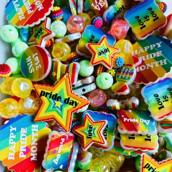 Rainbow Color - Pride Day Mixed Beads---100ML