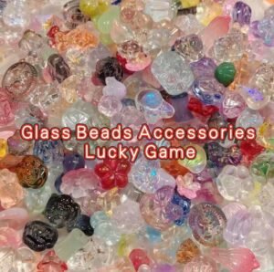 206316255884570473 Glass Beads Accessories Lucky Game ( Different Shapes & Different Colors)