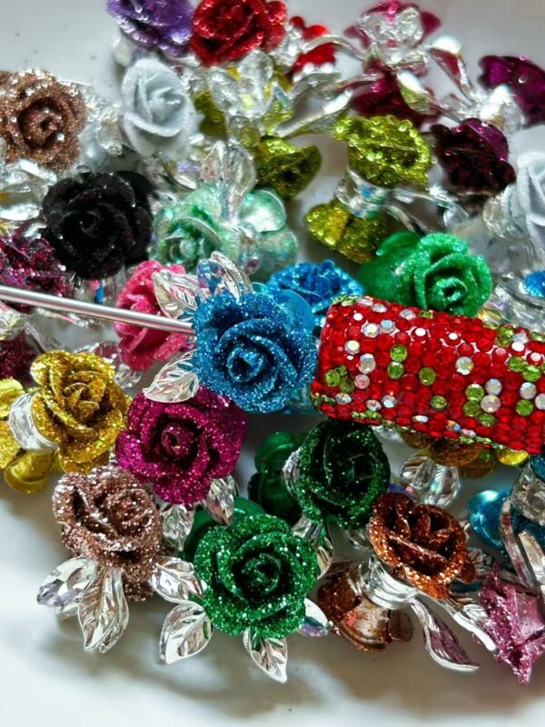 New!! Super Pretty Flower Fancy Beads (Metal)--5 PCS