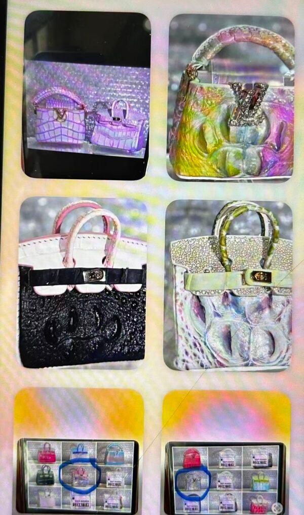7 mini bags (Purple set, mixed color, pink&black, purple mixed, pink&silver, glitter silver)(Shipping fee )--Jen