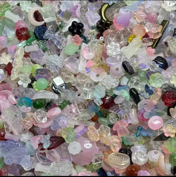 Glass Beads Accessories Lucky Game ( Different Shapes & Different Colors)