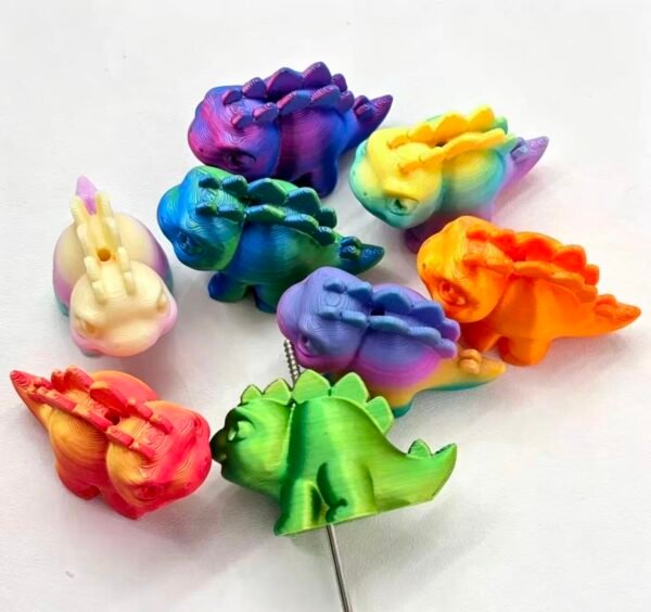 3D Dinosaur Beads/ Focal, DIY Pens & Keychain --- 5 PCS