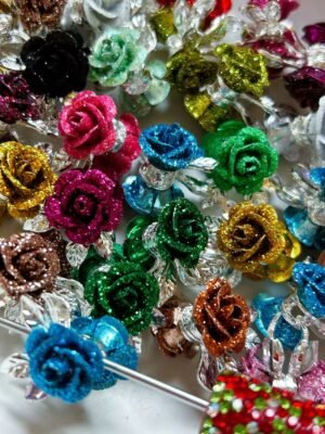 New!! Super Pretty Flower Fancy Beads (Metal)--5 PCS