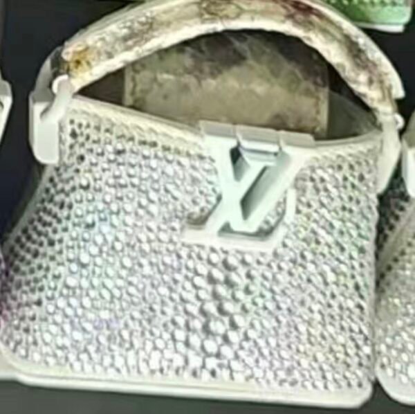 1 white bling mini bag--Jen