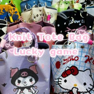 Knit Tote Bag Lucky Game