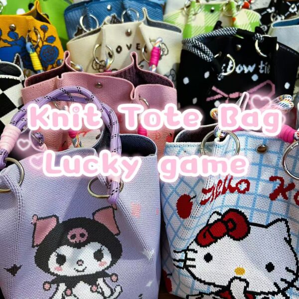 Knit Tote Bag Lucky Game