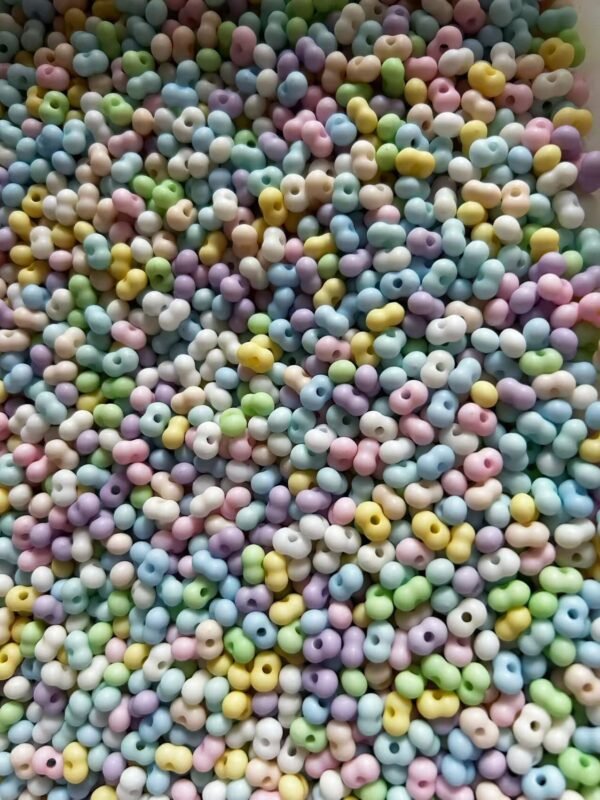 Peanut Shape Colorful Mixed Beads---100ML