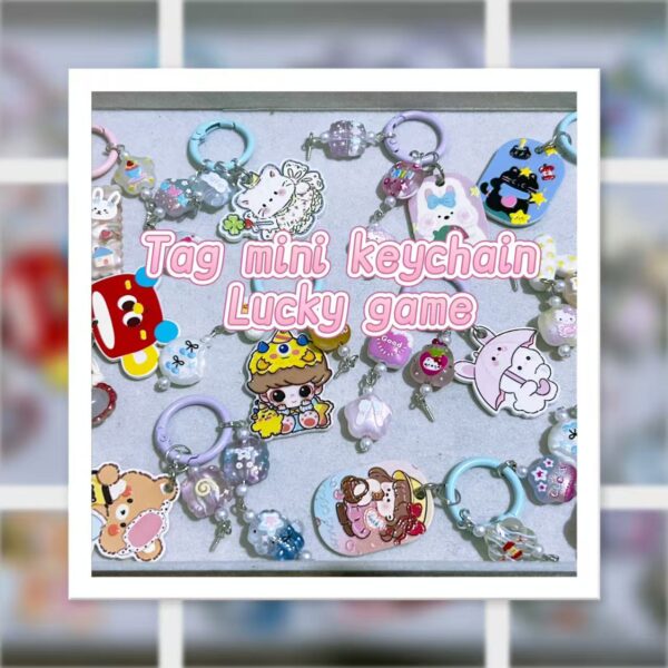 Handmake Cute IP Tag Keychain Lucky Game