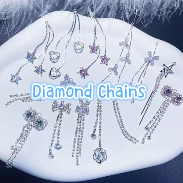 Diamond Chains (for making earring, necklace, keychain, etc)