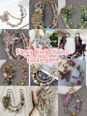 Lucky game --- Fancy Bling Bag / Key Chains ( handmade, maybe 1% of flaws)