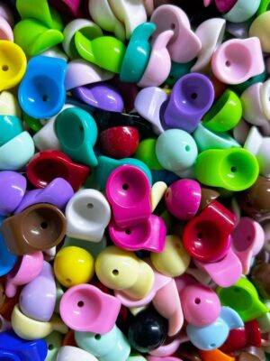 Acrylic Baseball Cap-Shaped Beads---150 ML