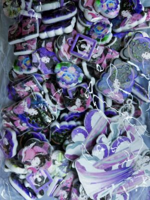 Purple Chinese Style Fairy Mixed Beads --- 150 ML