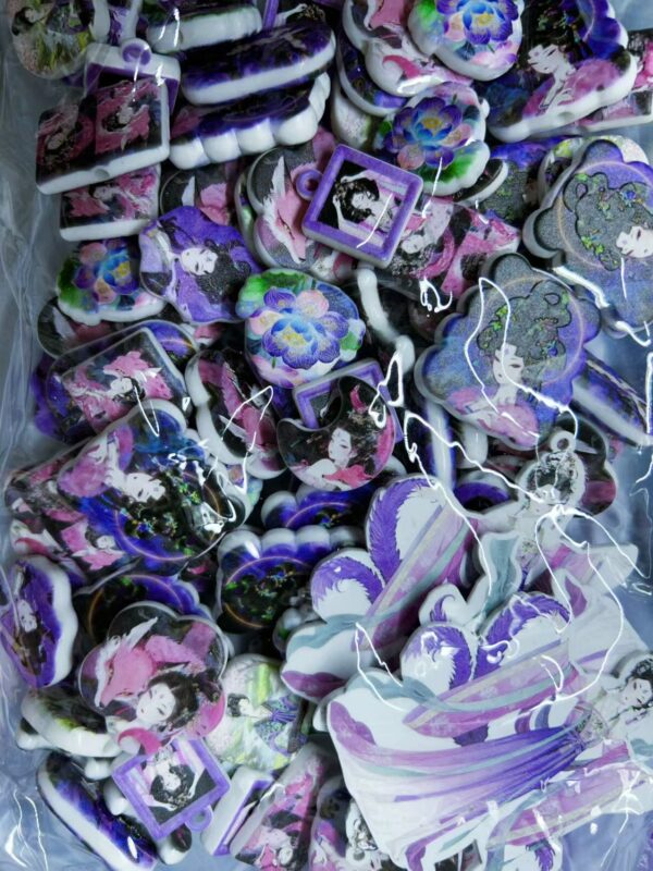 Purple Chinese Style Fairy Mixed Beads --- 150 ML
