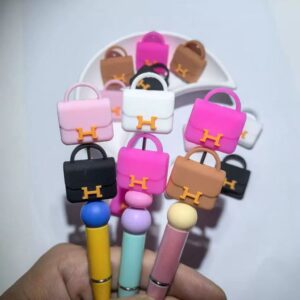 H Bag Silicon Beads, Can DIY pen—-5 PCS