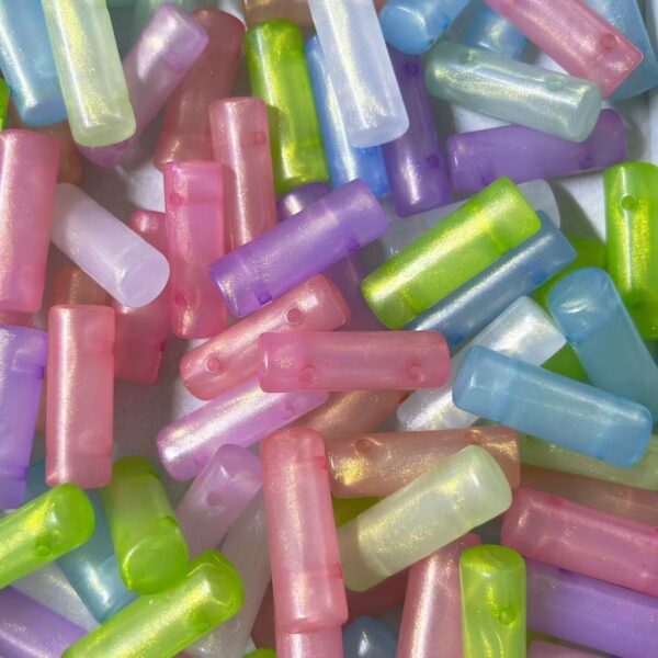 Double-Hole Beads – Mixed Colors---10 PCS