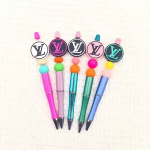 LV Silicon Beads, Can DIY pen—-5 PCS