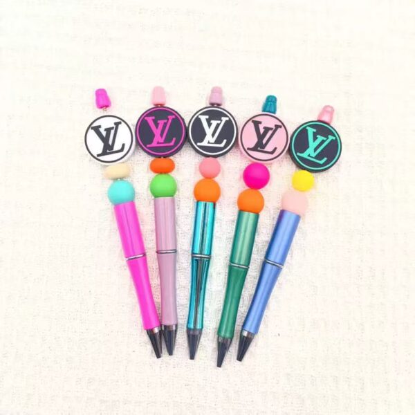 LV Silicon Beads, Can DIY pen—-5 PCS