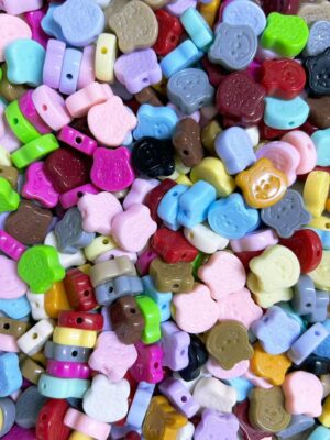 Pooh Bear-Shaped Acrylic Beads--- 150 ML
