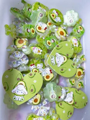 Avocado Green HK Mixed Beads --- 150 ML
