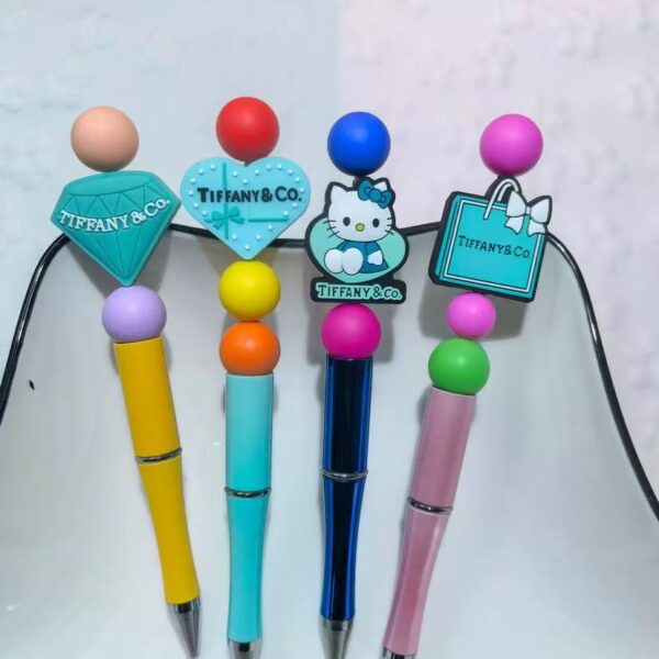 TF Silicon designer Mixed Beads --- 5 PCS