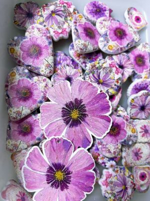 Pink Flower Mixed Beads --- 150 ML