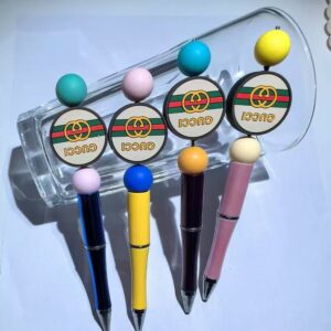 GG Silicon Beads, Can DIY pen----5 PCS
