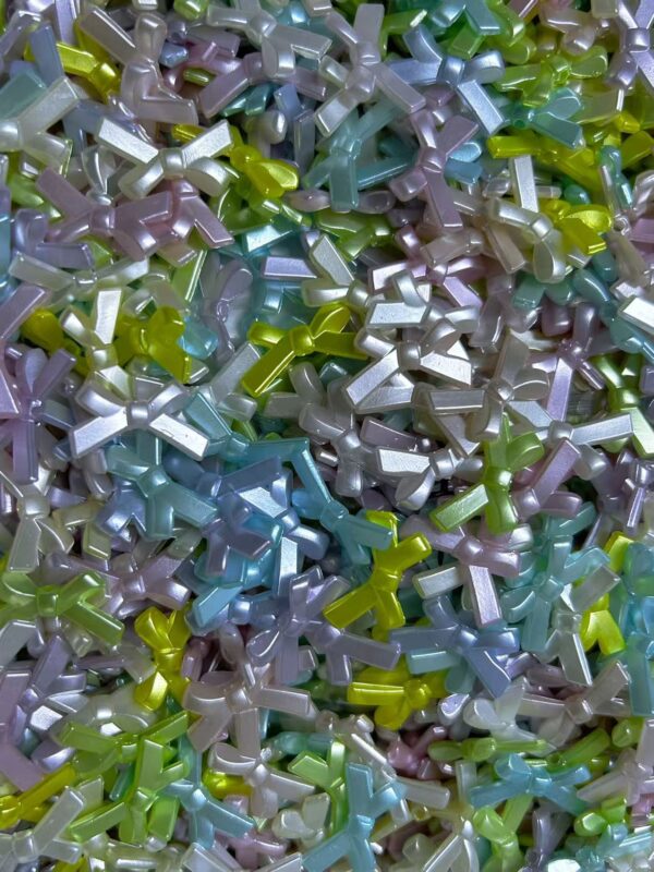 Acrylic Bow Beads – Mixed Colors---150 ML