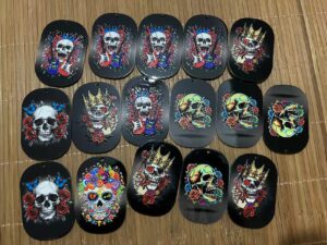 Pretty Skull Tags --- 5 PCS