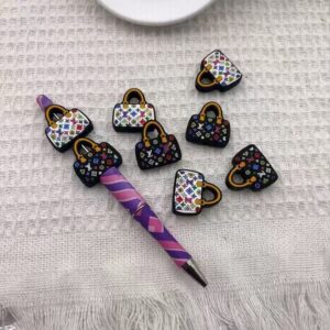 L Bag Silicon Beads, Can DIY pen—-5 PCS