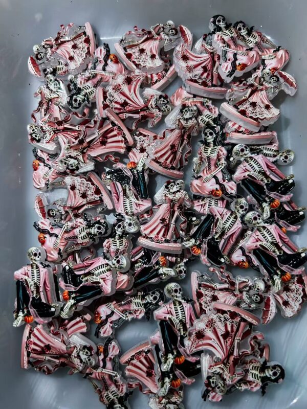 Pink Wedding Skull Mixed Beads--- 150 ML