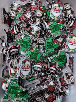 Merry Christmas & Skull Mixed Beads---150 ML